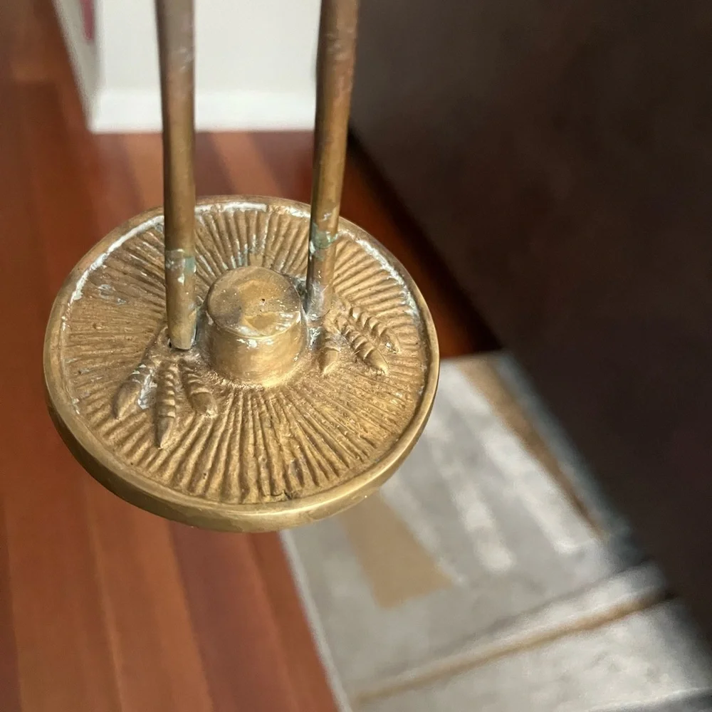 Vintage Elegant Gold Crane Figurine - Picture 5 of 7